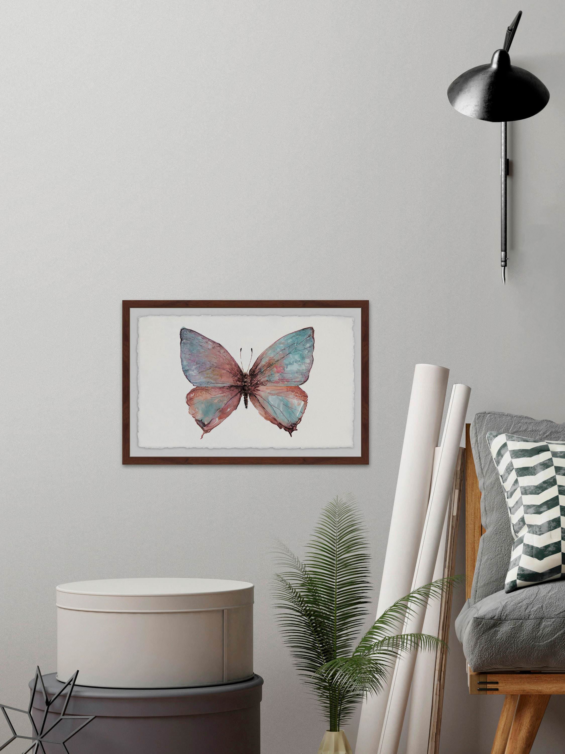 Grand Pastel Wings Framed Painting Print