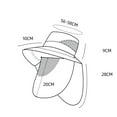 thumbnail image 6 of NUZYZ Men Fisherman Hat with Face And Neck Cover Large Brim Hollow Mesh Anti-UV Sunscreen Full Cover Great Breathability Outdoor Fishing Travel Cap, 6 of 8