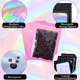 thumbnail image 1 of Bolsa holográfica de 100 Uds., embalaje de regalo de almacenamiento de sellado translúcido colorido con láser Likrtyny Para estrenar, 1 of 6