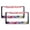 Pattern-1043, variant on Watercolor Flowers License Plate Frame 2 Pcs Set Colorful Shabby Flowers Car Front License Plate Frame Car Accessories US Canada Standard 2 Holes Aluminum Metal License Plate Cover