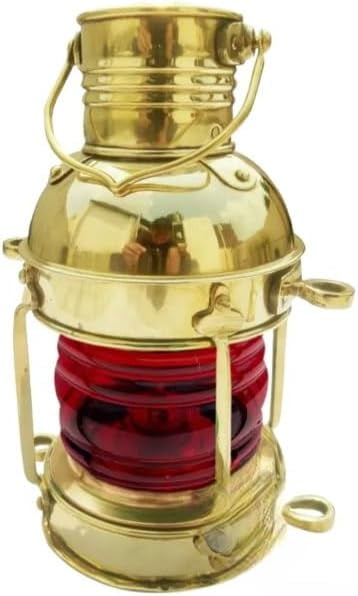 Brass Table Lantern Glass Oil Lamp 11.5 inch Collectible Home Decorative. Pack 3
