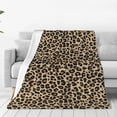 thumbnail image 1 of Balery Leopard Print-1 Manta de Felpa Suave y Acogedora – Cobija de Franela Aterciopelada para Cama, Lavable y Cálida para Sofá, Mascotas, Transpirable-60"x50", 1 of 7