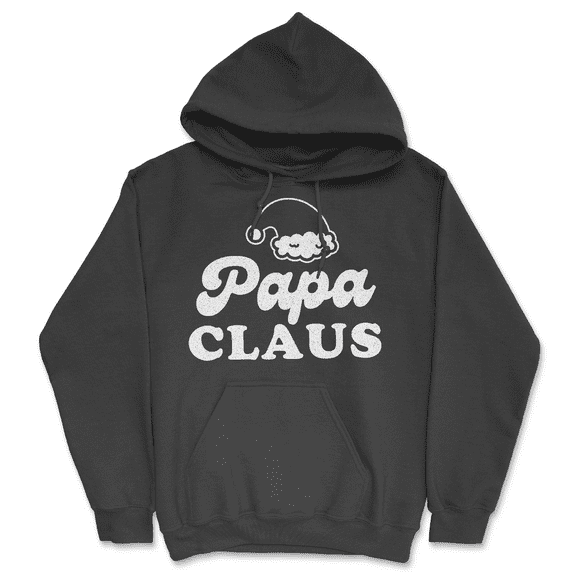 Papa Claus Unisex Hoodie Funny Sarcastic Christmas Santa Graphic Novelty Hooded Sweatshirt