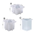 thumbnail image 6 of UDIYO Tealight Candle Holder Mold Lighter Case Mold for Resin, 3 Size Pillar Tea Light Cylinder Resin Molds Silicone, Candlestick Epoxy Resin Molds for Resin Casting, Decor, Wedding, Party, 6 of 8