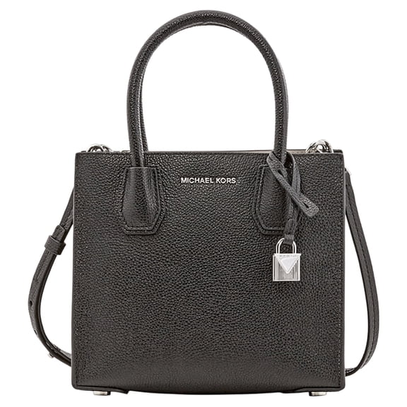Michael Kors Women's Medium Mercer Bonded Leather Tote Shoulder Bag - Bright Red