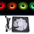 thumbnail image 1 of 120mm CPU Fan, Case Cooler Fan with ARGB Lighting Effect, 4Pin Pwm Computer Fan with 800 to 1800RPM Adjustable Speed, High Performance Computer Cooling Fan for Computer Case, 1 of 7