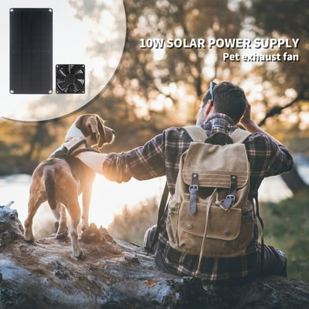 

Solar Powered Ventilating Fan with 10W Monocrystalline Silicon Solar Panels for Pet House Ventilation & Security Booths Ventilation Default