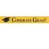 Yellow Congrats Grad Foil Streamer Banner
