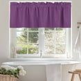 thumbnail image 4 of Purple Valances for Windows, 42 x 12in, Simple Background Modern Solid Color Monochrome Rod Pocket Kitchen Valance Curtain Light Filtering Window Treatments for Living Room Bedroom, 1 Panel, 4 of 7