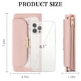 thumbnail image 2 of LOUEBICA Womens Wallet Vegan Leather Long Ladies Wallets RFID Blocking Bifold Card Holder with Floral Pattern Zipper Pocket, 2 of 8