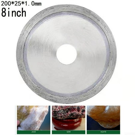 

JSSH 8inch SINTERED Diamond Lapidary Saws Blade Gem Saw Rock Slab-Trim Stone Tools
