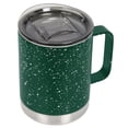 thumbnail image 3 of FIFTY/FIFTY Stainless Steel Vacuum Insulated Camp Mug - 12oz - Green Speckled with Slide Lid, 3 of 6