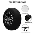thumbnail image 2 of Naloa Snails 1 PVC Leather Spare Tire Wheel Cover for Car Truck SUV Camper Trailer Universal Fit many size14 inch, 2 of 6
