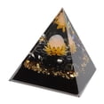 thumbnail image 4 of BIMZUC Orgone Pyramid Crystal Chakra Energy Generator Pink Crystal Sphere Resin Healing Stone Craft for Home Living Room Bedroom Office Desk Decor Promotes Psychological Growth 3.15 inches / 8 cm, 4 of 9