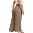 thumbnail image 5 of Cueply Womens Wide Leg Pants Plus Size Elastic Tie Knot Lounge Pants Loose Trousers with Pockets, 5 of 5