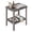 Gray, variant on Nihsuao Adirondack Outdoor Side Table, All Weather Use Double Layer Patio Side Table, HIPS Rectangular End Table with Shelf for Backyard, Pool & Garden, Black