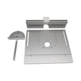 thumbnail image 2 of Placa de inserción de la mesa del enrutador Sharpla Tablero abatible de fresado de Plata inserto de placa de enrutador, 2 of 8