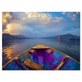 thumbnail image 2 of Boat in Himalaya Mountains Lake - Boat Canvas Art Print, 2 of 3