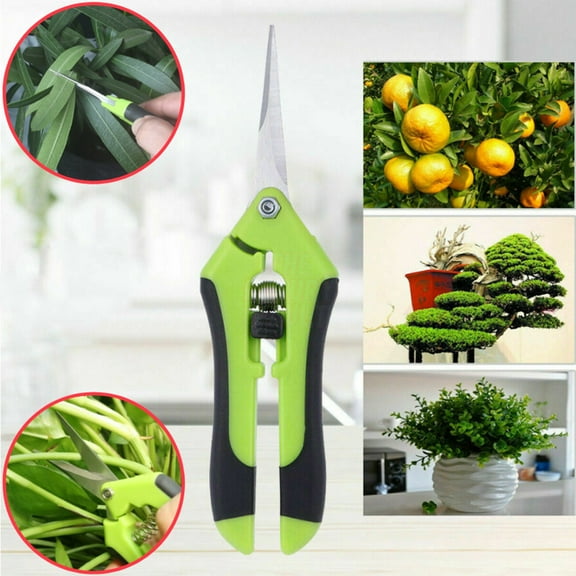 Garden Pruning Shears Stainless Steel Blades, Handheld Scissors Set with Gardening Gloves,Heavy Duty Garden Bypass Pruning Shears,Tree Trimmers Secateurs, Hand Pruner