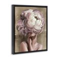 thumbnail image 3 of Stupell Industries Woman With Blooming Petals Black Framed Floater Canvas Wall Art design by Anna Lischenko, 21 x 17, 3 of 9