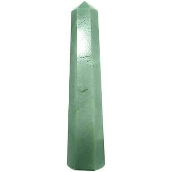 Jet Natural Green Aventurine Crystal Obelisk Healing Meditation Reiki Spiritual Gemstone Tower Gift Massage Approx 3 inch