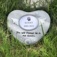 thumbnail image 6 of LAMIRO Pet Garden Lawn Memorial Stone Sympathy Picture Frame Dog or Cat Garden Stepping Stone Memorial Gifts, 6 of 7