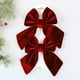 thumbnail image 4 of Adorno Navideño de Terciopelo con Forma de Lazo Pequeño para Árbol de Navidad, Decoración para Ventanas, Adornos Navideños., 4 of 6