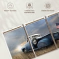 thumbnail image 6 of Elephant Stock One Flag One Land Wall Art - Horizontal Multi Panel Canvas - Living Room Wall Decor - Transportation Multi Panel - Blue And Yellow Decor By Lori Deiter - 26" x 12", 6 of 8