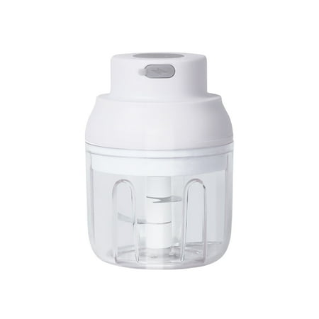 

SHENGXINY Garlic Press Clearance Wireless Mini Garlic Chopper Portable Vegetable Chili Nut-S Meat Pepper O-Nion Food Processor Usb Charging Cordless Kitchen Vegetable Sli-Cer Mill 250Ml White