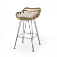 thumbnail image 5 of Lisa Outdoor Wicker Barstools with Cushions (Set of 2), 5 of 11