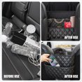 thumbnail image 5 of Braxan - Soporte Para Bolso De Coche Entre Asientos, Gran Capacidad, Bolsa De Almacenamiento Para Asiento Trasero, Barrera Para Mascotas Y Niños, Universal Para Suv, Camión, Rv (Negro), 5 of 5