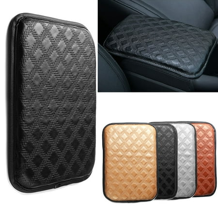 Jk Center Armrest Universal Vehicle Car Leather Anti-slip Armrest Pad Cover Auto Center Console Box Arm Rest Cushion ()