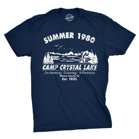 mens summer 1980 mens funny t shirts camping shirt vintage horror novelty