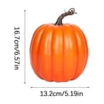 thumbnail image 2 of Yellow Plastic Pumpkins for Decorating – Large Artificial Foam Pumpkins for Fall Decor, Halloween, Thanksgiving, Paintable for Diy Crafts & Centerpieces, 2 of 4