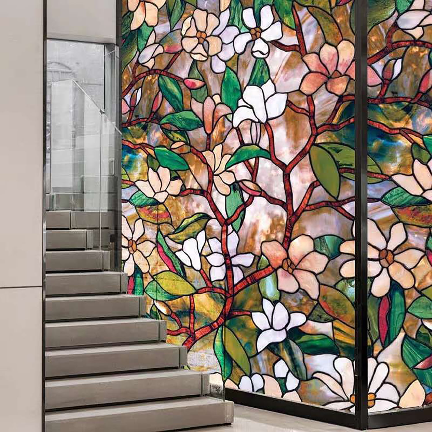 78.7" Frosted Stained 3D Glass Sticker Window Film Vinyl Decorative Static Cling 