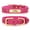 Hot Pink, variant on Beirui Personalized Bling Leather Dog Collar Custom Puppy Cat Pet Name Number Free Engraved Adjustable for Chihuahua Bulldog