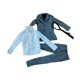 thumbnail image 5 of Figura masculina a escala 1/6, ropa, abrigo, pantalones, camisa, elegante traje con corbata, figuras de acción gris, 5 of 9