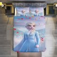 thumbnail image 3 of Frozen Ensemble de Lit Réversible 3 Pcs pour Lit Jumeau - Comprend 1 Couette Réversible et 2 Taies d'Oreiller - Microfibre Résistante à la Décoloration - Draps de Lit, 3 of 5