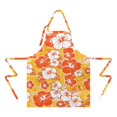 thumbnail image 2 of Pioneer Flower Floral Print Pattern Apron-Garden Aprons for Women with Pockets-Cotton Linen Waterproof Kitchen Cooking Gardening Aprons Adjustable for Kitchen,Cooking,BBQ and Salon 33x27 Inch, 2 of 7