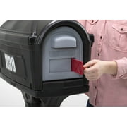 Simplay3 Dig Free Easy Up Classic Plastic Mailbox, Black, Rust Resistant