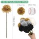 thumbnail image 3 of Uxcell Flores de Bola de Crisantemo Artificiales Falsas de Seda para el Hogar Blanco Crema Oro Plata Negro, 3 of 6