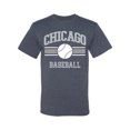 thumbnail image 2 of Wild Bobby City of Chicago CHI American Baseball Fantasy Fan Sports Men's T-Shirt, Vintage Heather Blue, 5X-Large, 2 of 6