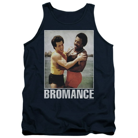 Rocky Bromance Adult Tank Top Navy