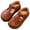 Brown, variant on Girls' T-Strap Leather Flats, Kids' Buckle Dress Shoes, Non- Casual Flats for School, Party & Daily Wear
