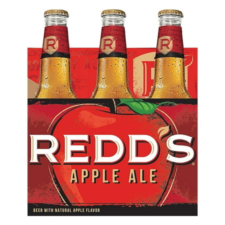 Redd's Apple Ale Beer, 6 Pack, 12 fl. oz. Bottles, 5% ABV - Walmart.com