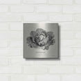thumbnail image 3 of Luxe Metal Art 'Burlap Vegetable BW Sketch Lettuce' by Studio Mousseau, Metal Wall Art, 12"x12", 3 of 7