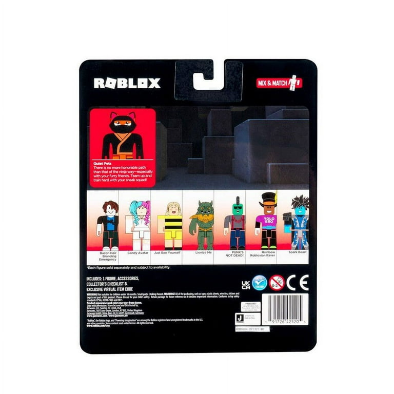  Roblox Avatar Shop Series Collection - Bacon Hair Branding  Emergency Figure Pack [Includes Exclusive Virtual Item] : Toys & Games
