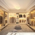 thumbnail image 6 of iSunirm 120'' Closet System, 10 Ft Heavy Duty Closet Organizer System with 3 Drawers & 3 Shelf Towers, White Oak, 6 of 9