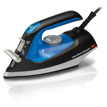 Hamilton Beach 2 in 1 Iron and Steamer, Black & Silver, Model 14525