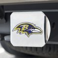 thumbnail image 3 of FANMATS NFL Unisex-Adult Metal Hitch Cover Baltimore Ravens 2 Square Type III Hitch Cover Purple, 3 of 3